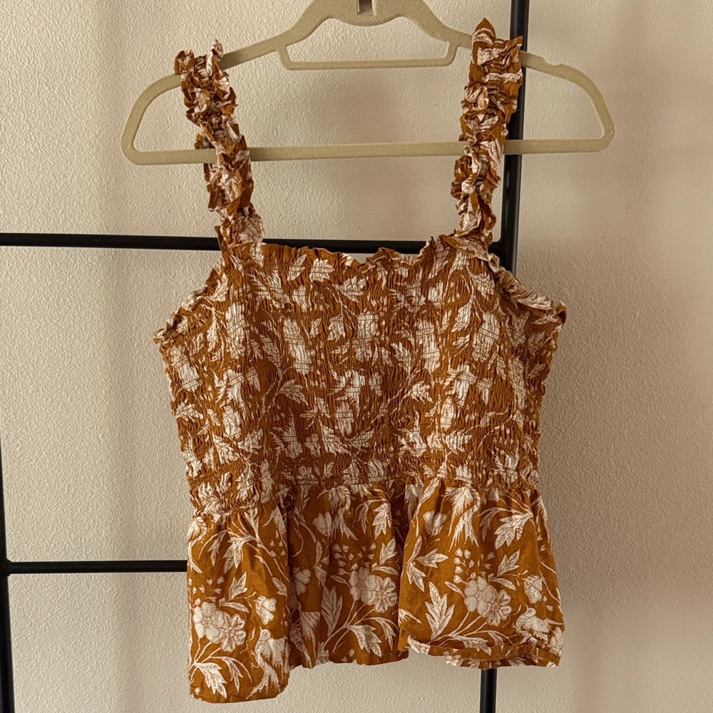 Universal Thread Floral Smocked Top